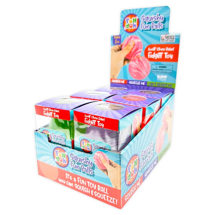 So Much Fun! Fun Doh Squishy Fun Ball Boxed Assortment for wholesale by Novelty Brands