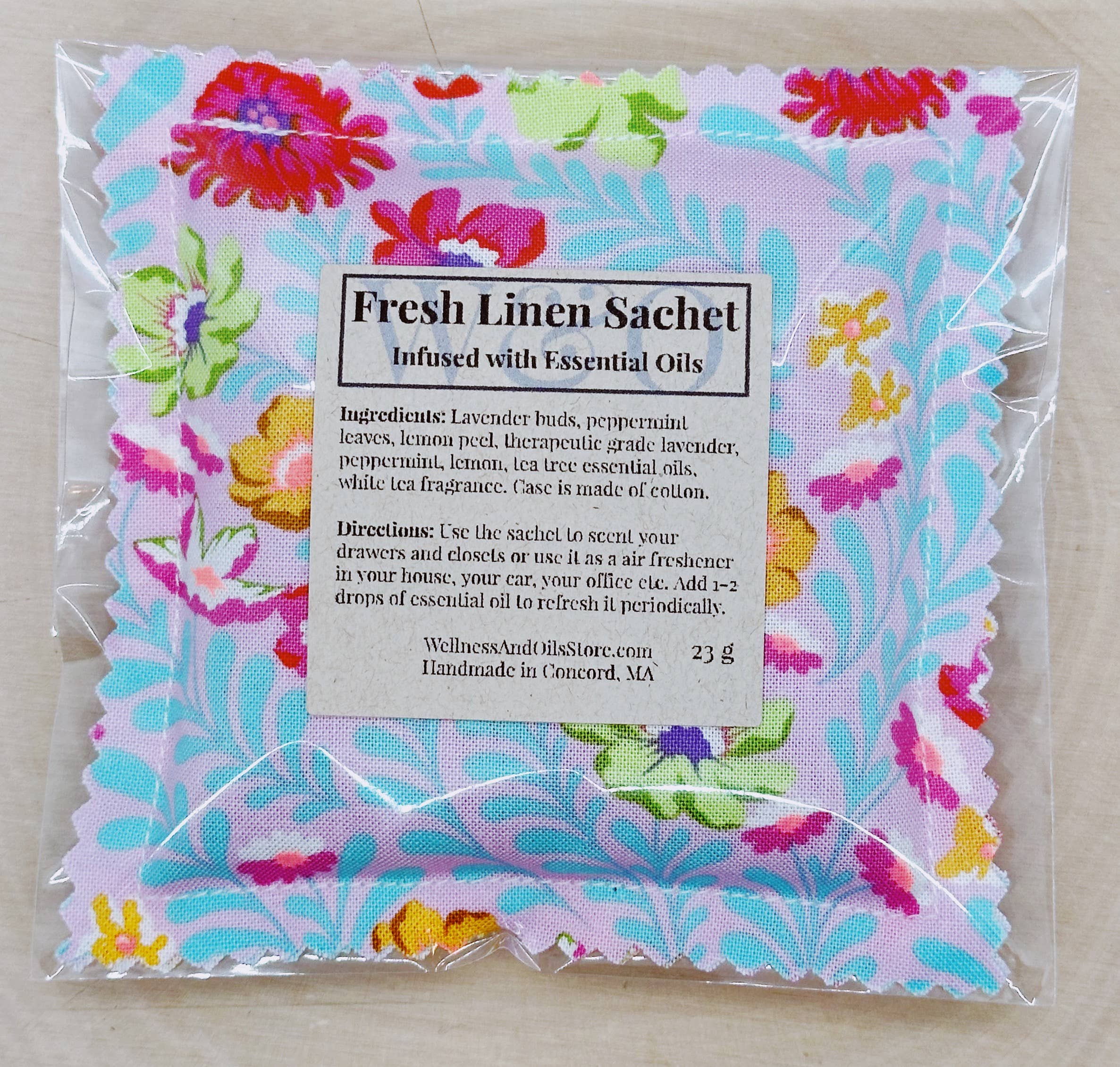 Wellness & Oils - Wholesale Sachet - Fresh Linen Aromatherapy Sachet Pink2