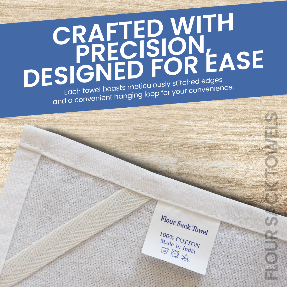 LITO Linen and Towel - Wholesale Tea Towel - Flour Sack Tea Towels 28"x28" White Bulk Bundle of 505