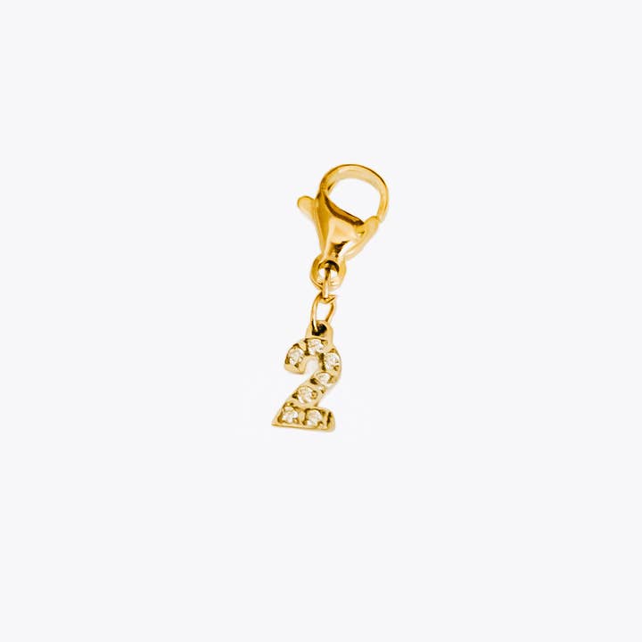 Pretty Simple - Wholesale Individual Charm/Pendant - Number Charm Bar Chanelle Charms - WATERPROOF