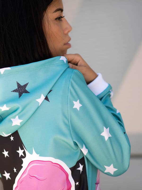 Robe sweat-shirt licorne avec capuche | CAN-VEST.01 pour la vente par Fishikii