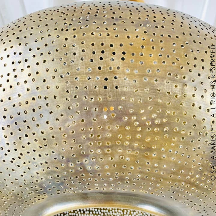 SaharaKesh – Engroshandel Lysekrone/pendellampe – Marokkansk pendellampe i håndlavet messing med bronzefinish6