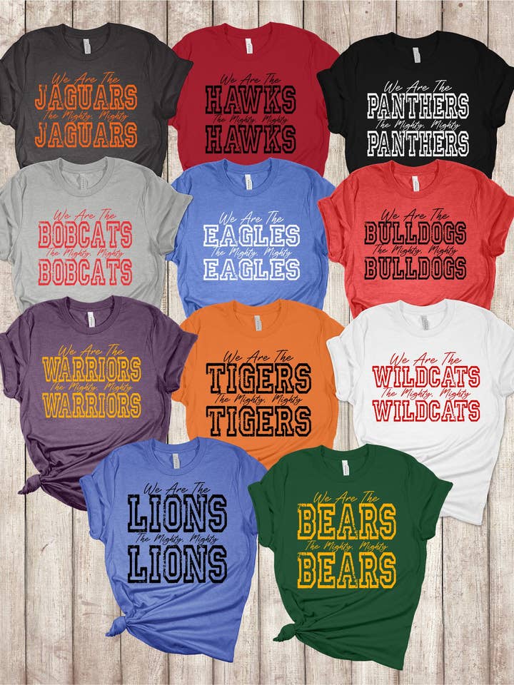 Custom Youth Mighty Mascot Tee for wholesale by American Threadz Apparel