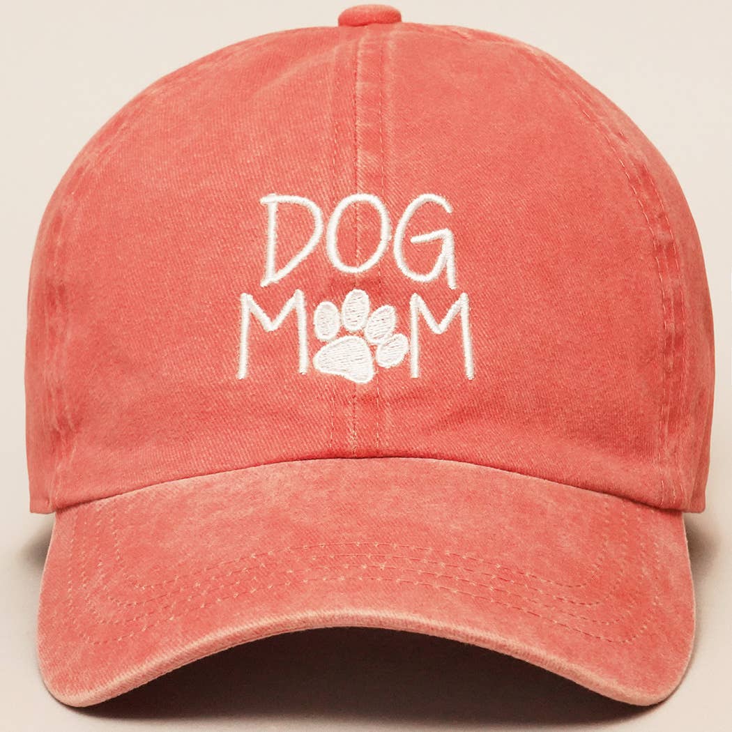 Fashion City - Vendita all'ingrosso Cappellino da baseball - Donna - Cappelli da baseball in cotone ricamati DOG MOM, stile vintage12