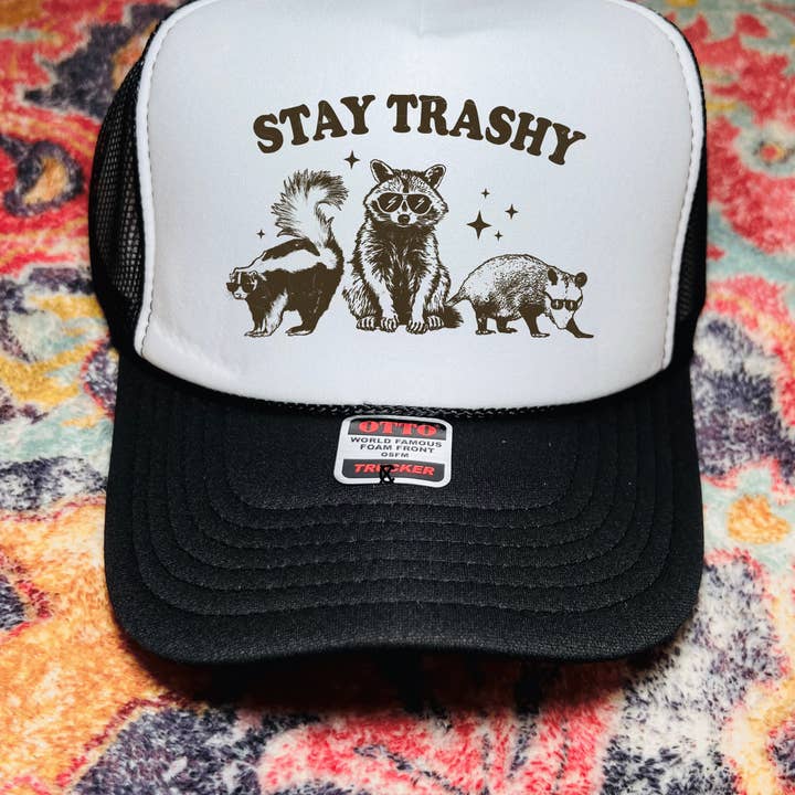 H+P Wholesale - Wholesale Trucker Hat - Women's - Stay trashy trucker hat