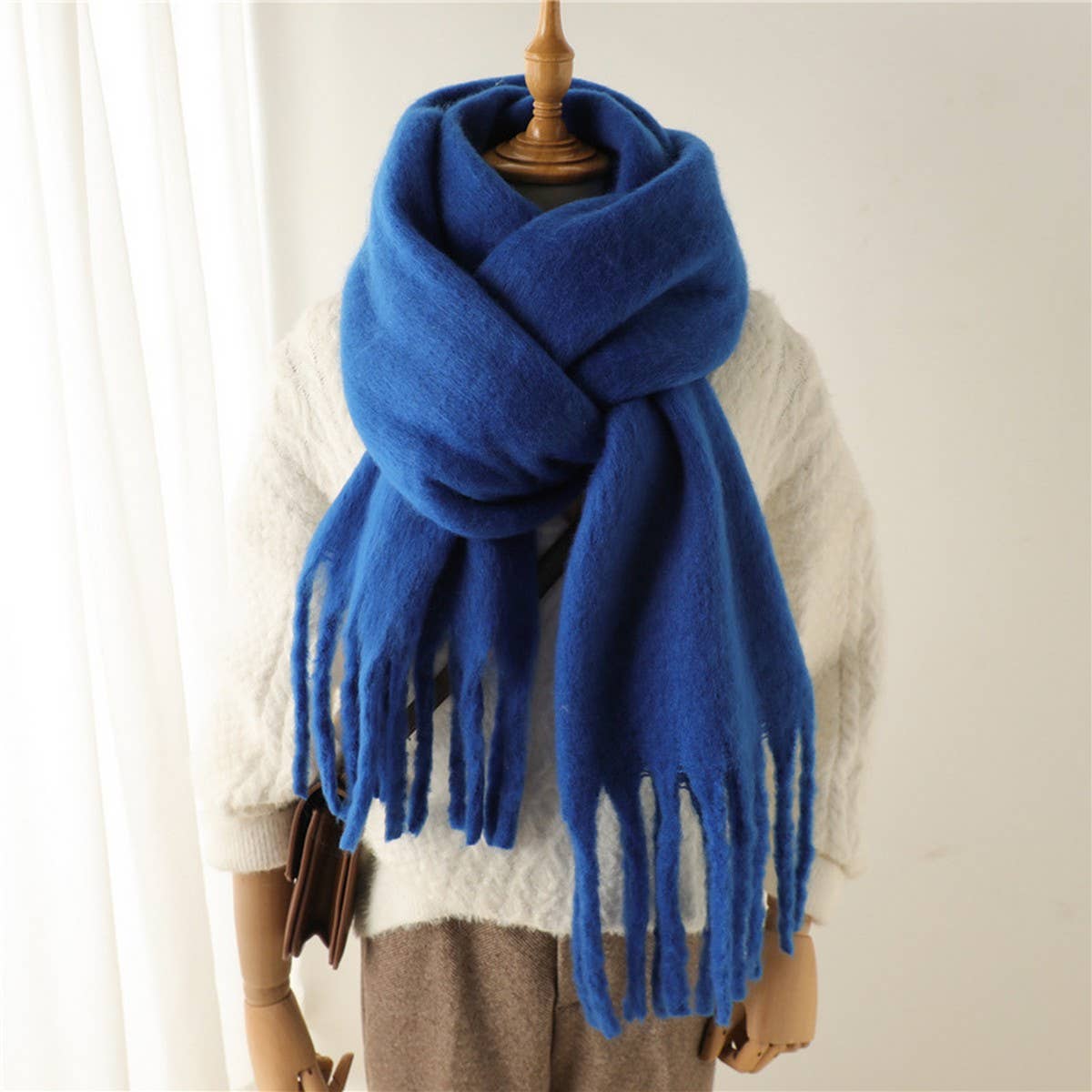 ACCITY - Wholesale Scarf - Women's - Mohair Tassel Scarf for Winter, Unisex Long Shawl_CWASC096510
