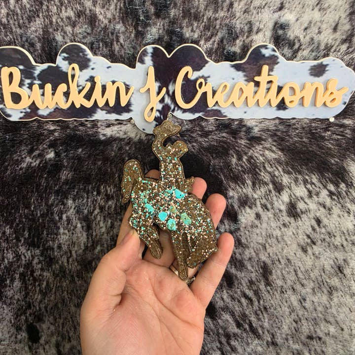 Buckin J Creations - Wholesale Car Freshener - Women's - Wyoming Cowboy Car Air Freshener