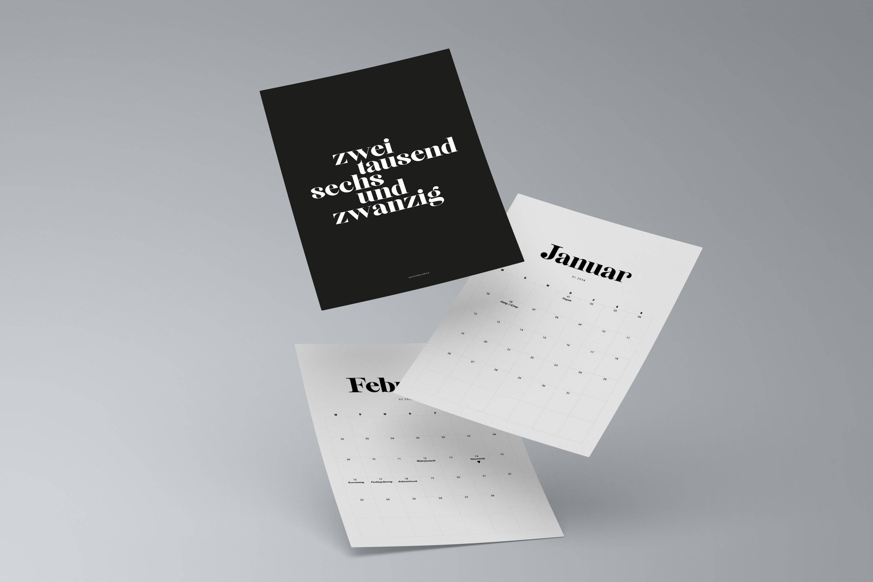 Love is the new black – Calendário por atacado – Calendário 20262