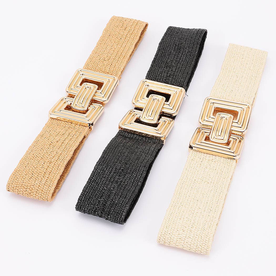 3AM BY H&D ACCESSORIES - Wholesale Belt - Women's -  Metal Buckle Elastic Belt7