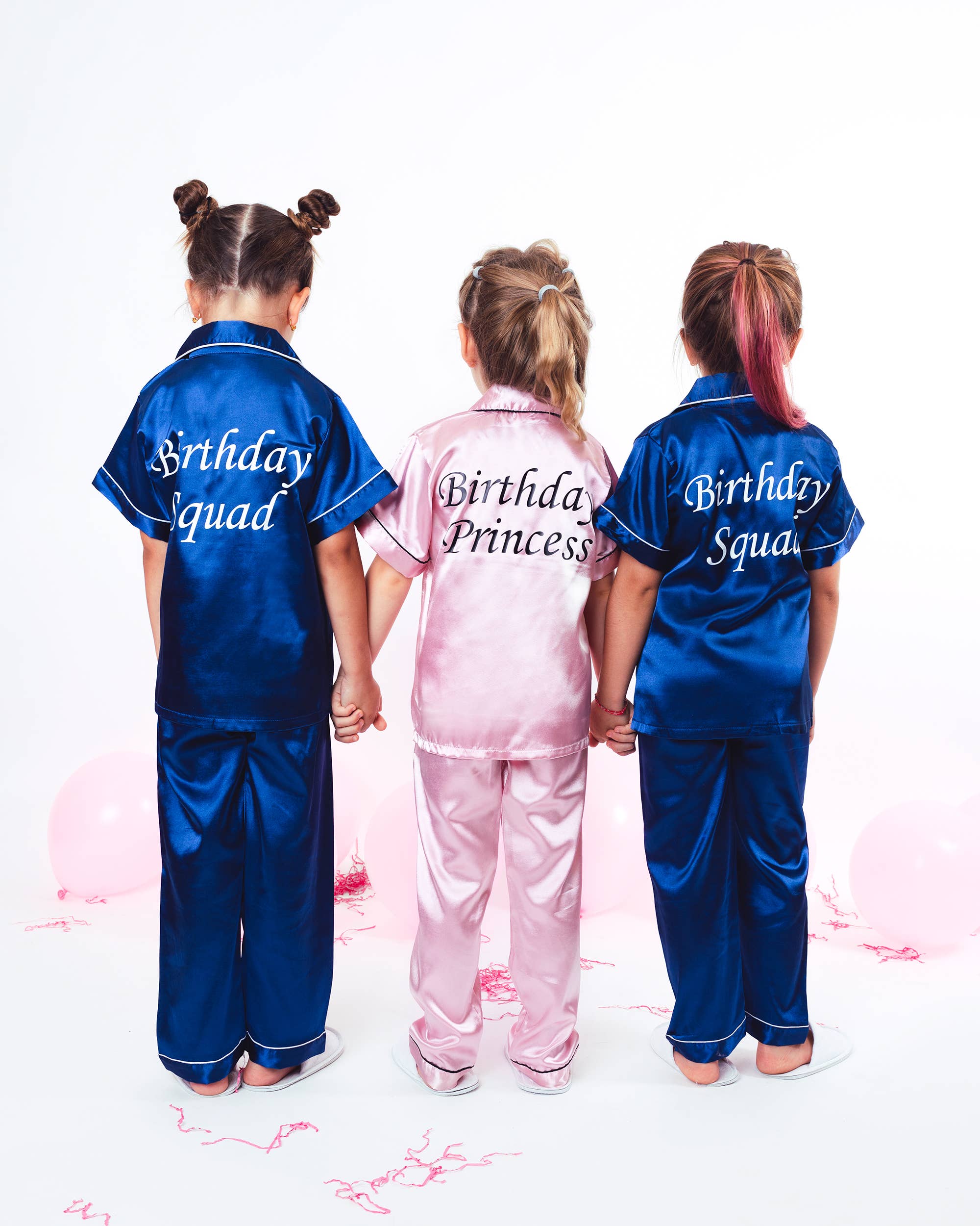 Sisters G Kids - Wholesale Sleepwear Set - Kids - Kids Satin Pajamas Short Sleeves + Pants 25