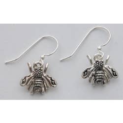 Semaki & Bird - Wholesale Dangle Earrings - Bee Dangle Earrings - silver Natural History