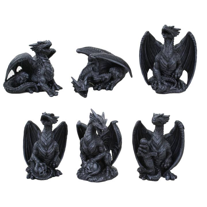 Juego de 6 Mini Dragones para venta al por mayor de Pacific Trading