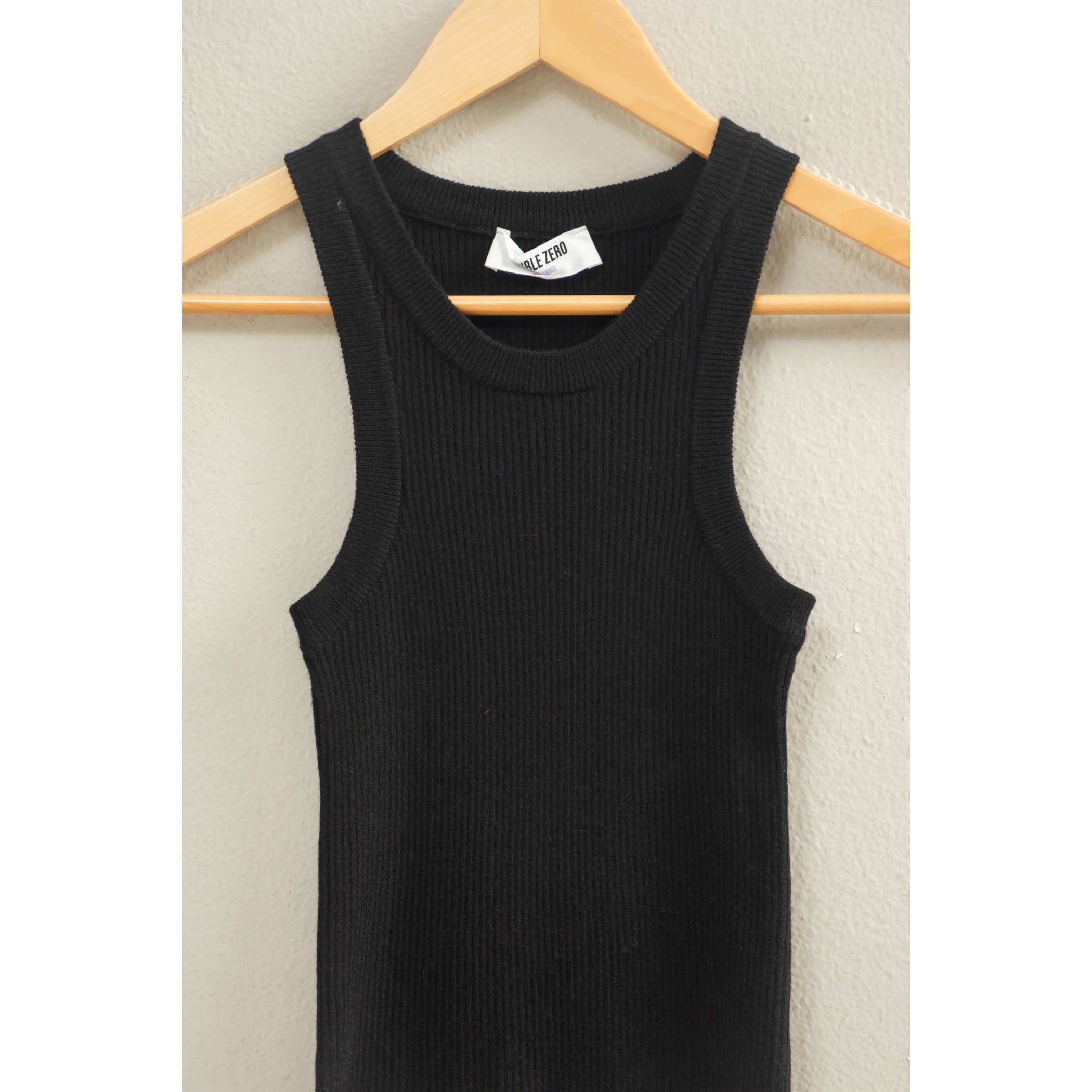 Double Zero - Wholesale Tank Top - Women's - Ribbed Knit Tank Top0
