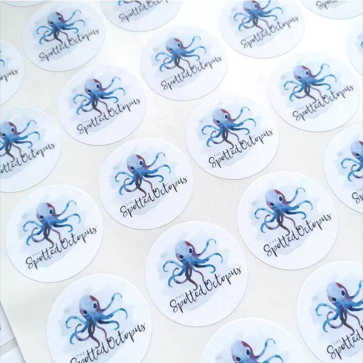 SR Creative Studio - Wholesale Sticker - Circular 25mm Personalised Logo Stickers, Matte Finish6