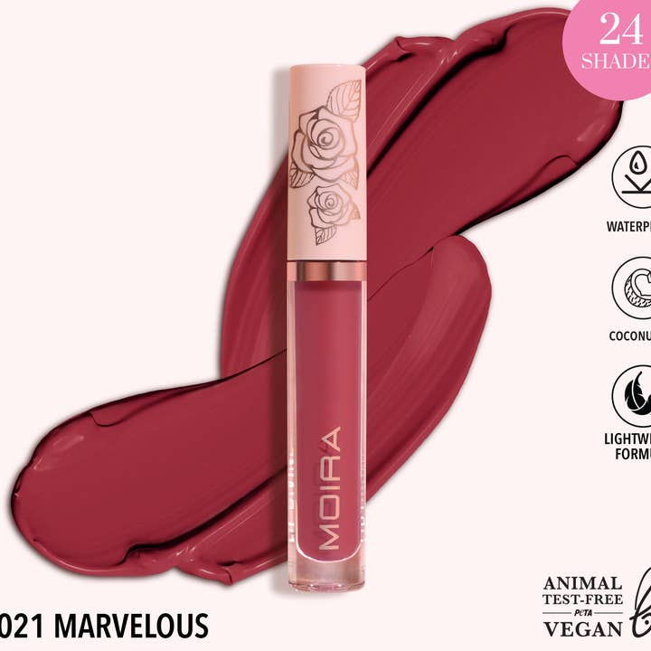 Lip Divine labial líquido (021, Marvelous) para venta al por mayor de Moira Cosmetics