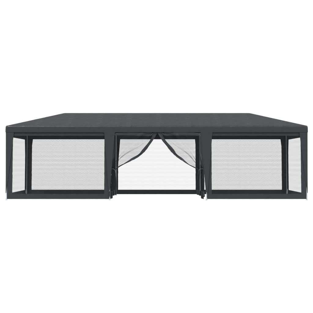 Greenwestons - Wholesale Tent - Green's Party Tent with 8 Mesh Sidewalls Anthracite 29.5'x132