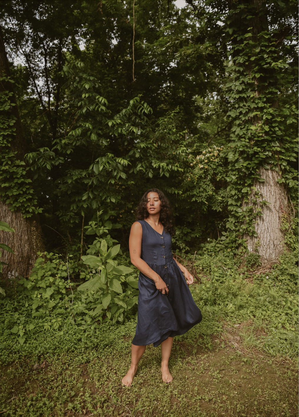 fern+daisy - Wholesale Dress - Women's - Gaston Linen Dress1