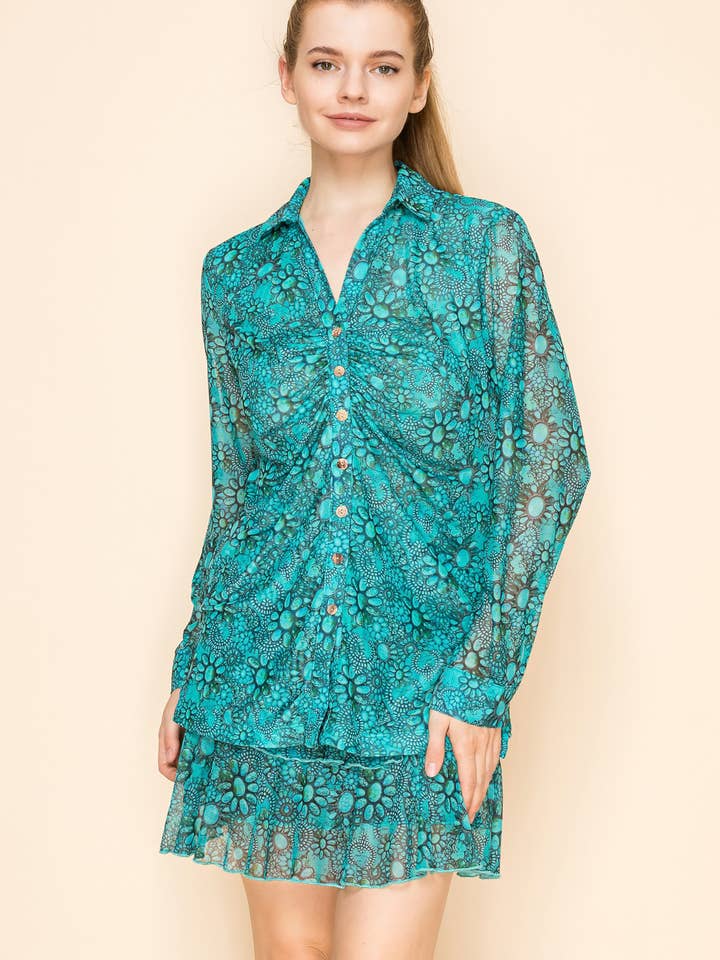 JUPETTE EN MAILLE IMPRIMÉE W.A.Y pour la vente par W.A.Y. --Wonderful And Young