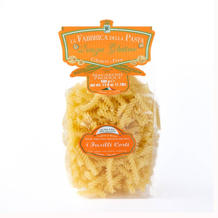 Zia Pia - Wholesale Pasta - Gluten Free Fusilli Corti by La Fabbrica della Pasta0