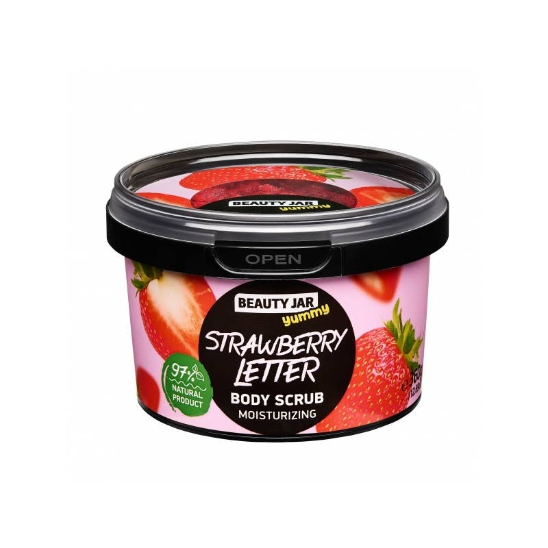 Beauty Pro - Vente Gommage/exfoliant pour le corps - Gommage corporel Beauty Jar STRAWBERRY LETTER 360g0