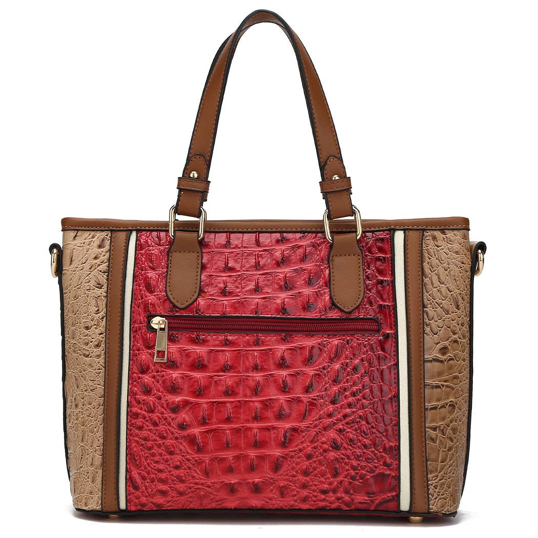 MKF Collection – Großhandel Tragetasche – Damen – MKF Lizza Croco Henkeltasche mit Prägung für Damen von Mia K8