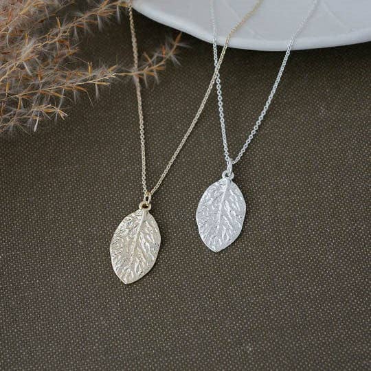 elm leaf necklace for wholesale by Wild Abandon Jewelry