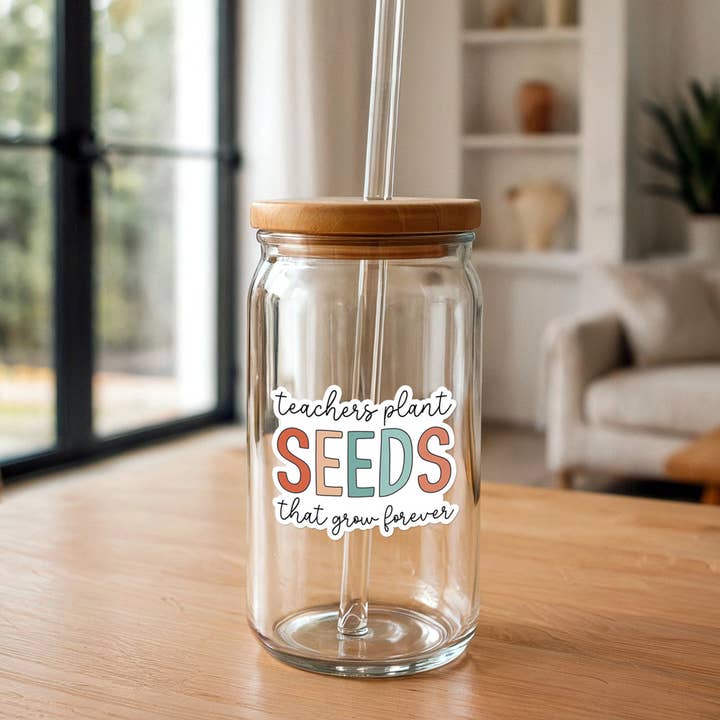 Missional Merch – wholesale Klistermärke – Klistermärke för läraruppskattning | Lärare planterar frön | Tack2