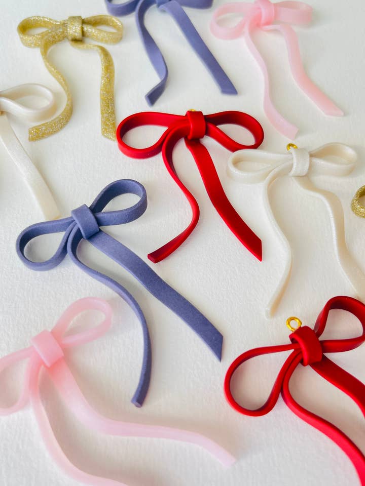 Aretes de lazo grandes | Aretes con cinta para venta al por mayor de Wyeth Jane