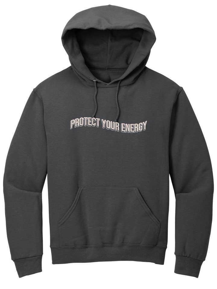 Protect Your Energy - Charcoal Hoodie for wholesale by Skie Collective