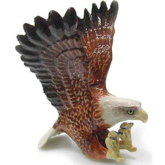 Little Critterz - Wholesale Decorative Figurine - Eagle Fishing Northern Rose Porcelain Figurine