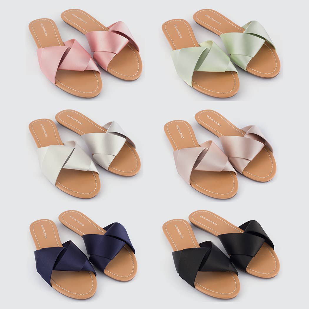 Mio Marino – Großhandel Sandalen – Damen – Bandeau-Slipper Crossband Schuhe15