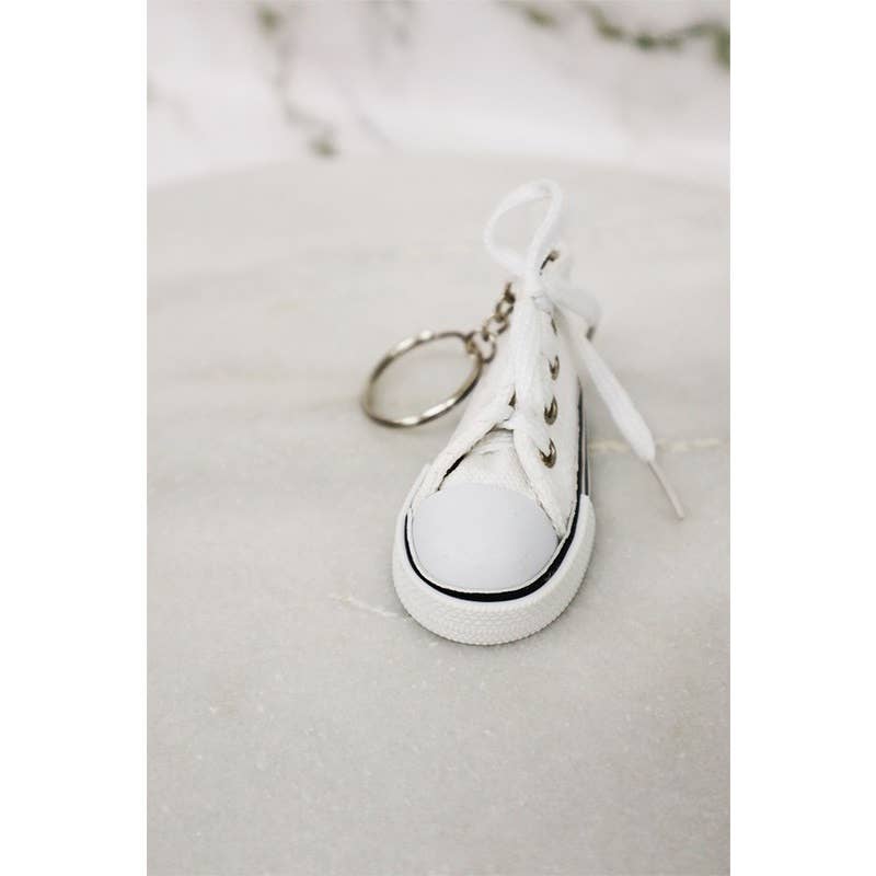 MIX COLOR Canvas Rubber Sole Sneakers Novelty Key Chain for wholesale on Faire3