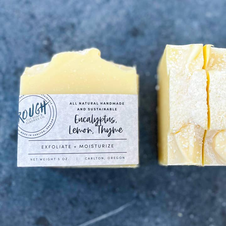 Eucalyptus, Lemon + Thyme for wholesale by Rough Cut Soap and Sundries