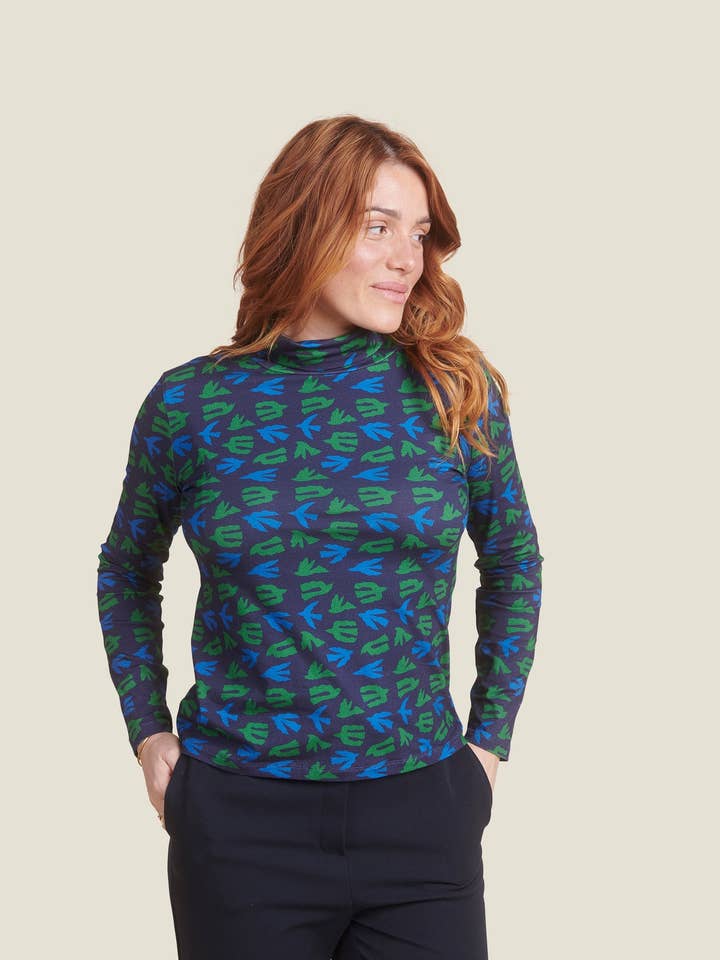 TECRO ENVOL GREEN TURTLENECK for wholesale by MADE IN SENS