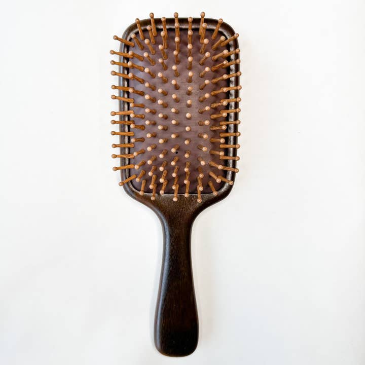 Smile Boutiques - Wholesale Hair Brush/Comb - Premium Rosewood Hair Brush with Natural Bamboo Bristles