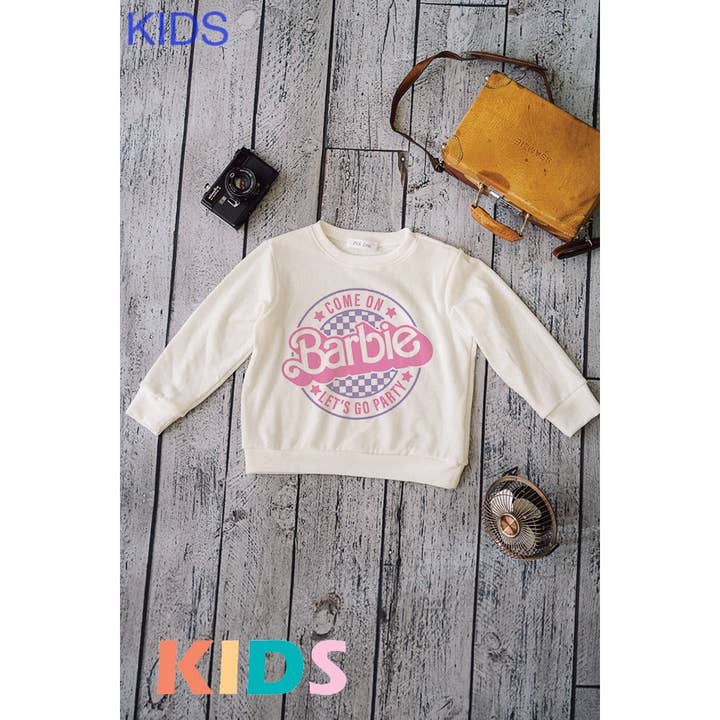 Phil Love – wholesale Screen-printed t-shirt – Kids – Kids Barbie print Soft long sleeve top9