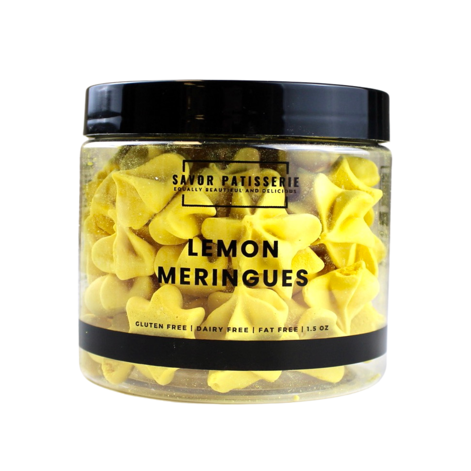 Savor Patisserie - Wholesale Cookie - Lemon Meringues - Case of 6 Jars1