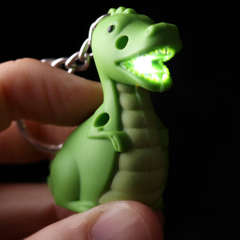 Puckator EU - Wholesale Keychain - Unisex - Roaring Dinosaur LED Keyring with Sound3