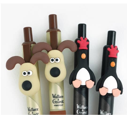 K-Wonderland - Wholesale Pen - Wallace & Gromit Mini Gelpennen met Figuren – Gromit & McGraw5