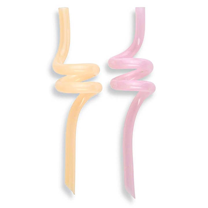 Little Woods - Vendita all'ingrosso Cannuccia - Cannuccia Twirly | Cannuccia riccia in silicone riutilizzabile |