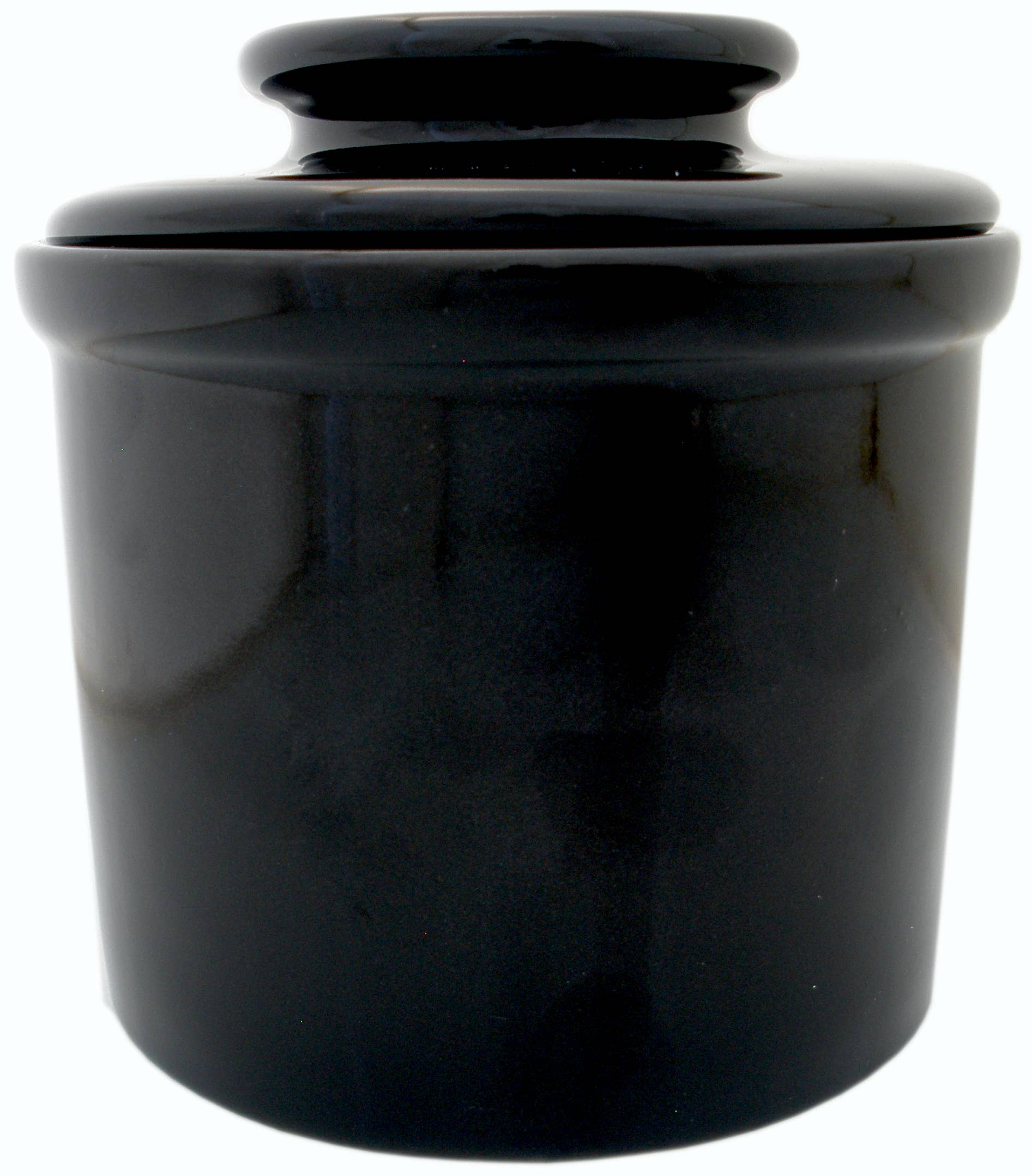 JBK Pottery - Wholesale Butter Dish - Hummingbird Butter Crock - Black1