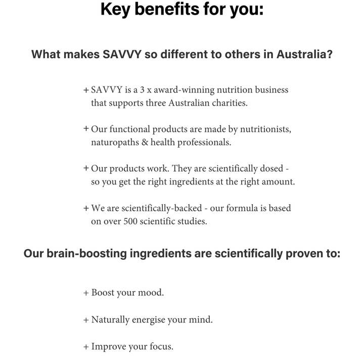 SAVVY BEVERAGES - Wholesale Sports/energy drink - Savvy Brain Boost+ Energy Vitamin Drink11