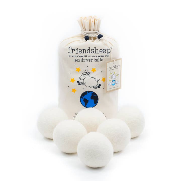 Boules de séchage en laine écologique blanc crème pour la vente par Friendsheep
