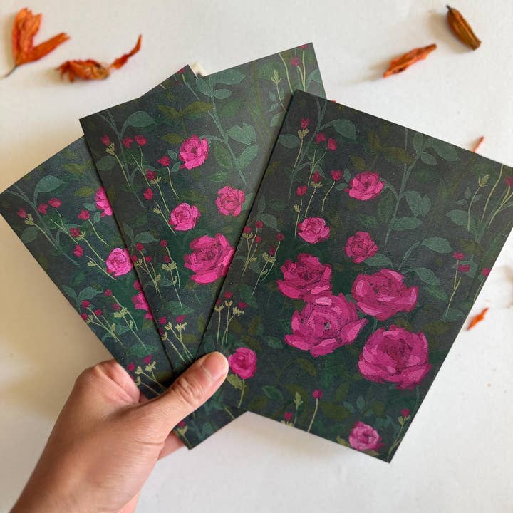 Rebecca Kardell Art - Wholesale Everyday Greeting Card - Rose Greeting Card