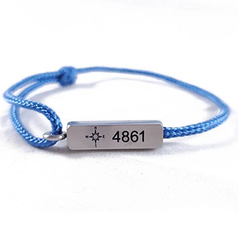 Brújula Pulsera En Plata/Cielo para venta al por mayor de Compass Bracelets