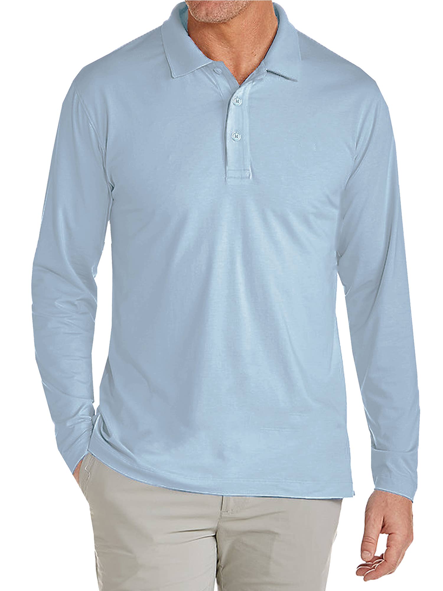 Galaxy By Harvic - Wholesale Polo - Men's - Men's Long Sleeve Polo4