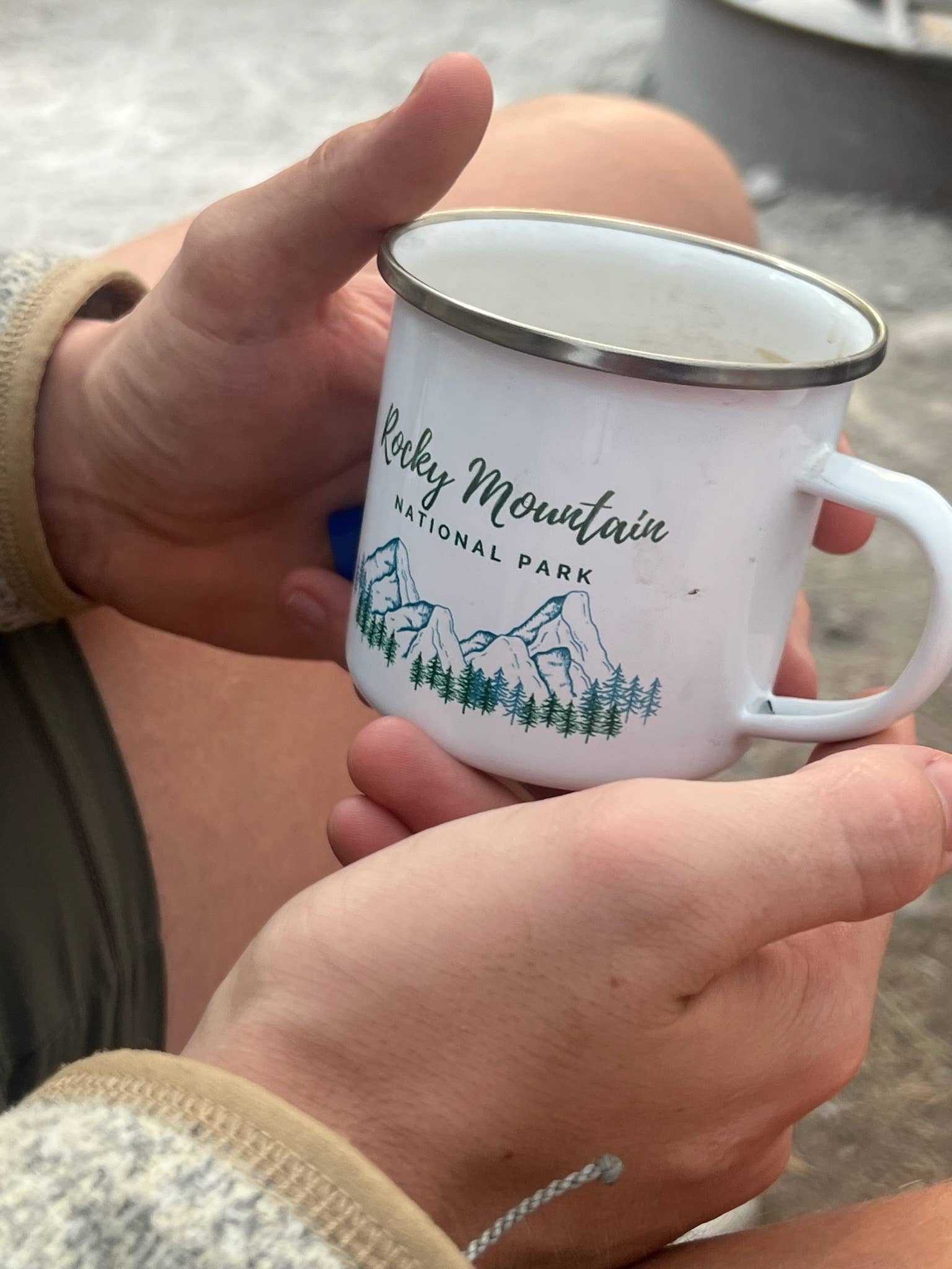 National Parks and Beyond - Wholesale Coffee Mug - Rocky Mountain National Park Enamel Camping Cup or Mug1