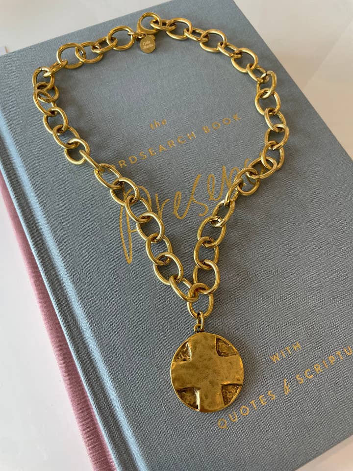 Gold Lord's Prayer Necklace for wholesale by Cola Stacks
