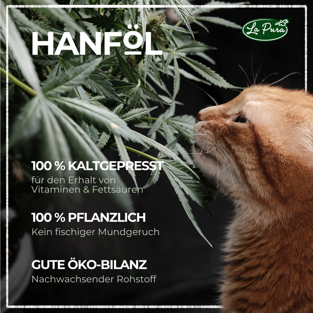 Kauartikel.com GmbH - Vente Compléments alimentaires – chat et chien - Huile de chanvre LaPura 1000 ml4