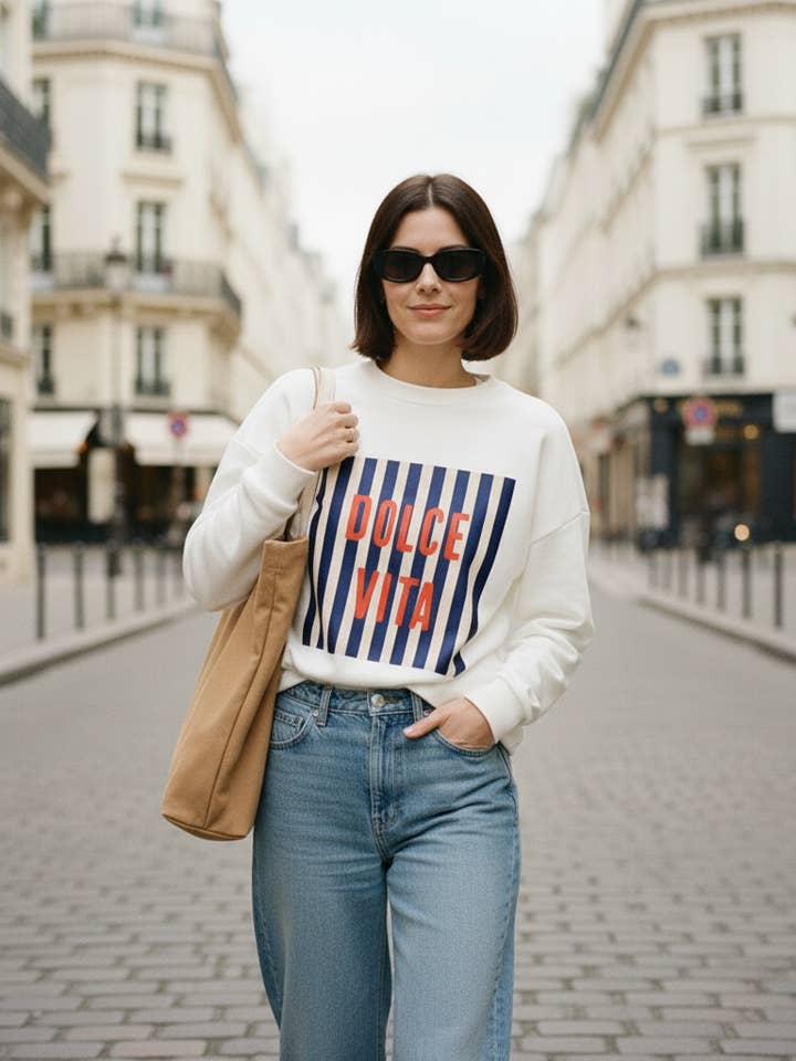 Camisola de manga comprida DOLCE VITA P45384-31 por atacado de Joyna